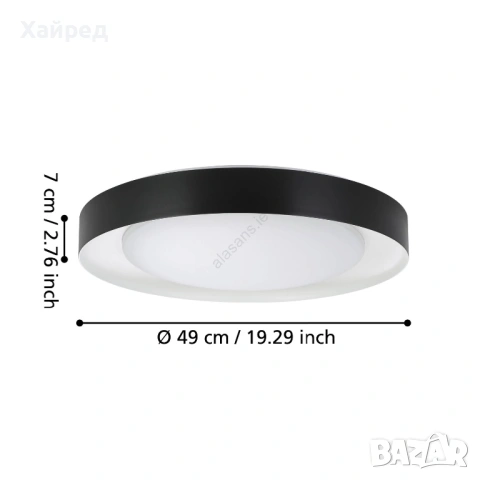 Нова Eglo - LED Димируема лампа LED/24W/230V 3000-6500K + дистанционно, снимка 5 - Лампи за таван - 54289860