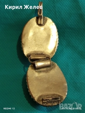 Част от ВИНТИДЖ ГРИВНА с ДВА ОВАЛНИ КАМЪКА ФИЛИГРАН АХАТ 52184, снимка 6 - Други ценни предмети - 52480559