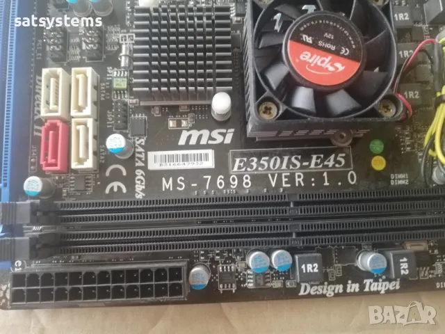 Дънна платка MSI E350IS-E45 (MS-7698 v1.0 ) Socket BGA FT1 , снимка 7 - Дънни платки - 47859802