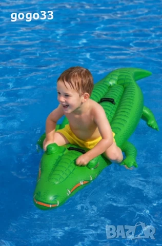 Надуваем дюшек във формата на крокодил, снимка 3 - Надуваеми играчки - 50750014