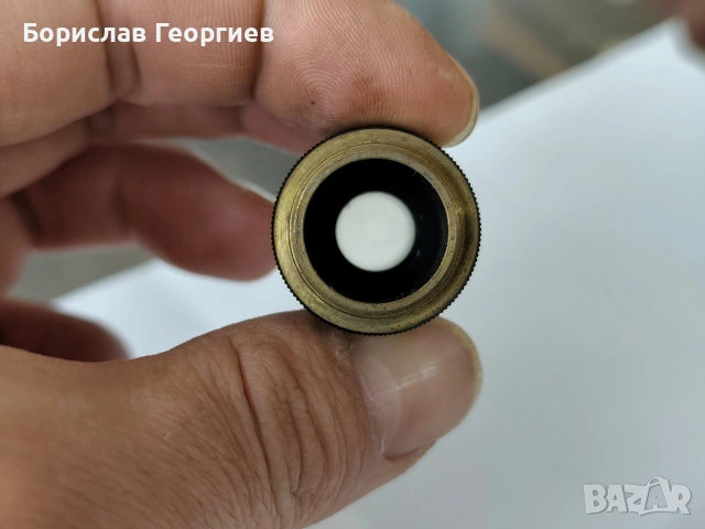 Обектив за микроскоп carl zeiss jena planachromat 10x/0.20 ∞/0-, снимка 4 - Медицинска апаратура - 53492436