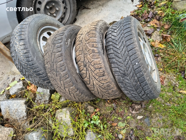 Зимни гуми с джанти голф 3 14", снимка 5 - Гуми и джанти - 52349142