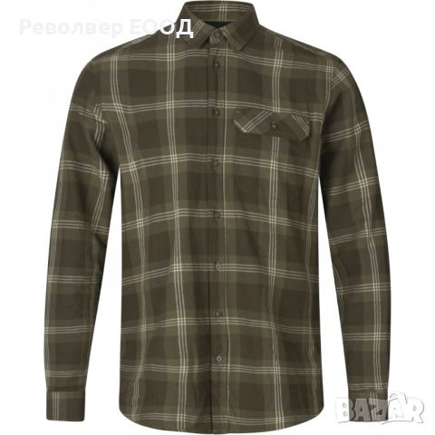 Мъжка риза Seeland - Highseat, в цвят Pine green check, снимка 1 - Екипировка - 45338023