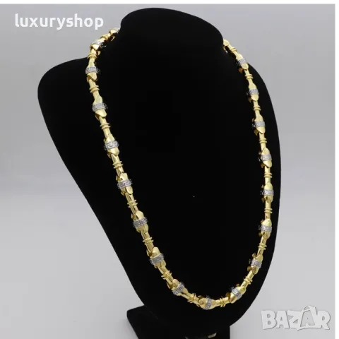 Ланец, версаче, versace, двуцветно позлатено - БЕЗПЛАТНА ДОСТАВКА!