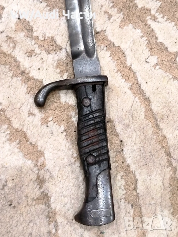 Немски щик нож байонет Маузер SG98/05 рядък с изпилен трион, снимка 3 - Антикварни и старинни предмети - 53372571