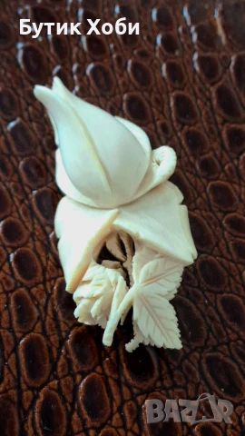 Колекционерска брошка Ербахска роза , снимка 2 - Антикварни и старинни предмети - 51226025