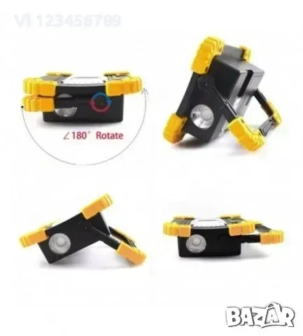 LED ПРОЖЕКТОР 20W АКУМУЛАТОРЕН 812 / LL-802 , снимка 5 - Къмпинг осветление - 53864647