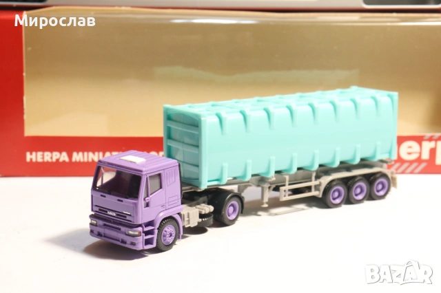 HERPA H0 1/87 IVECO ЦИСТЕРНА СИЛОЗ КАМИОН МОДЕЛ, снимка 2 - Колекции - 53522602