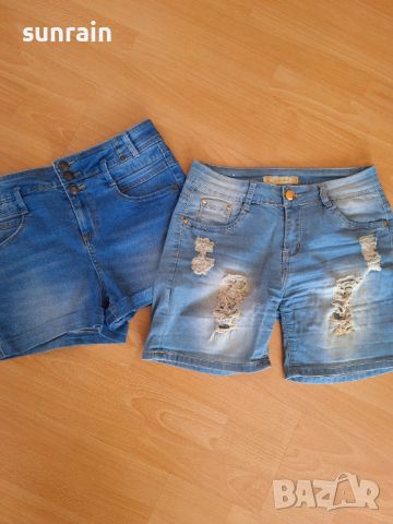 къси дънкови панталони , снимка 1 - Къси панталони и бермуди - 45093972