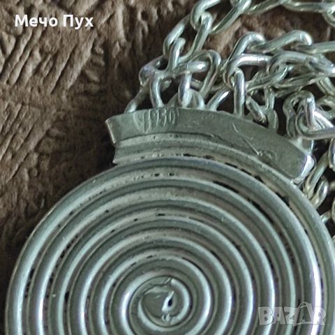 Сребърна гривна (262), снимка 9 - Гривни - 45253876