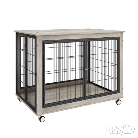 Клетка за куче за вкъщи с колелца / Заграждение за куче в апартамент, снимка 2 - За кучета - 53062147