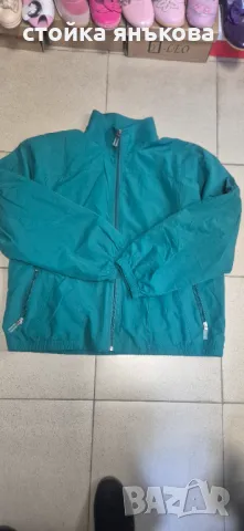 Тънко Дамско яке, зелено с памучна подплата, снимка 1