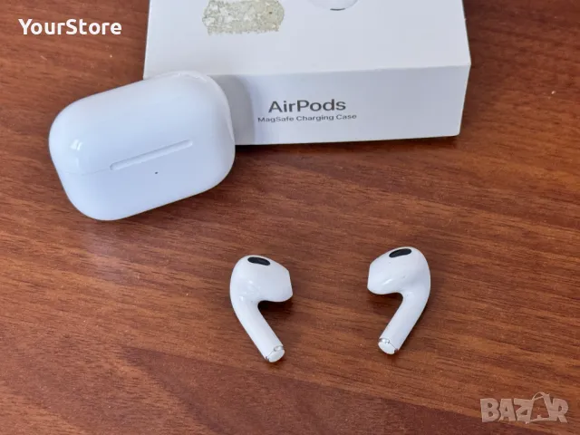  Apple AirPods (3rd Generation) с MagSafe заряден кейс – Оригинални, снимка 4 - Bluetooth слушалки - 49255645