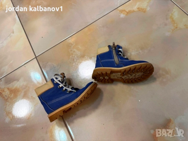 Подарявам - детски боти сини номер 23 стелка 16см., снимка 2 - Детски боти и ботуши - 53585771