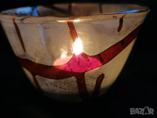 Свещник мурано 🕯️❤️, снимка 1 - Декорация за дома - 47814276