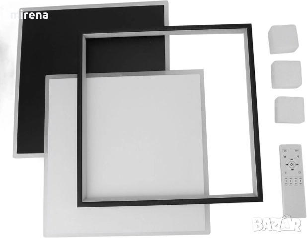 Модерна ЛЕД LED таванна лампа, полилей 3 цвята дистанционно 217, снимка 5 - Лампи за таван - 51536606