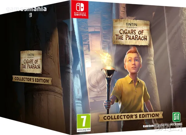 [Nintendo Switch] ! СУПЕР цена ! Tintin Reporter: Cigars of The Pharaoh - Collector's Edition, снимка 1 - Игри за Nintendo - 47425857