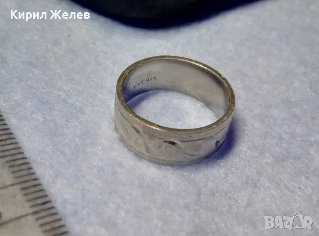МАРКОВ СТИЛНО РЪЧНО ФИНО ОРНАМЕНТИРАН СРЕБЪРЕН ПРЪТЕН ХАЛКА СРЕБРО VYS 925 , снимка 7 - Пръстени - 50337599