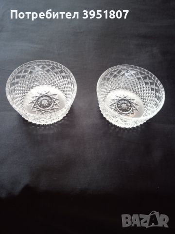 Кристнални купички за ядки , снимка 2 - Чинии - 46071855
