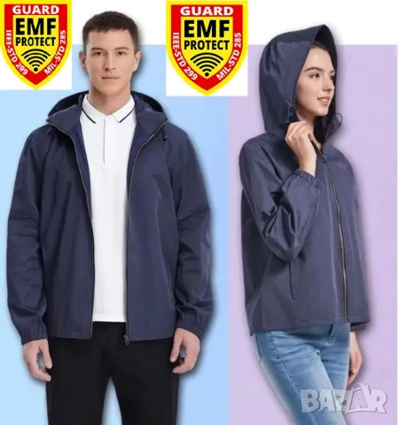 Екранирано Яке с Метални Нишки Радиационна Защита от Електромагнитно Излъчване EMR EMP Защита от ЕМП, снимка 5 - Други - 49991467