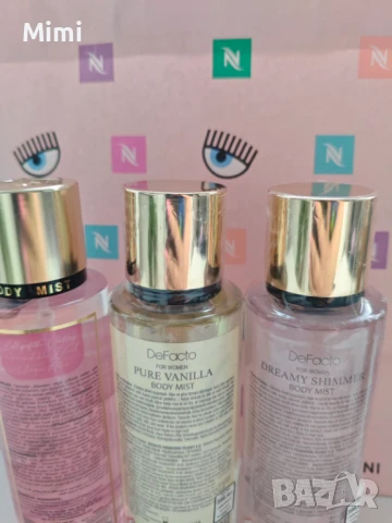 Парфюмни спрейове за тяло с блестящи частици Victoria's Secret, DeFacto, Bee Beauty, снимка 2 - Дамски парфюми - 50761101