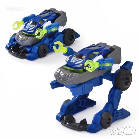 Dickie Toys Rescue Hybrids Police Trooper (12 см) - полицейска кола робот 2 в 1, снимка 3 - Коли, камиони, мотори, писти - 46172662