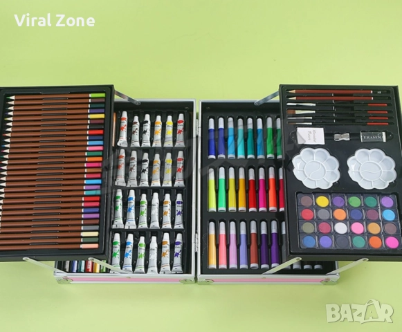 Творчески комплект за рисуване с изключително разнообразие от цветове