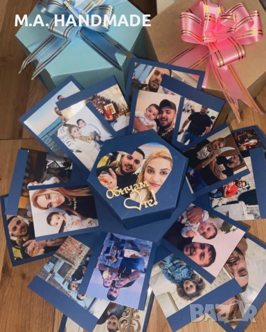 Кутия със снимки, прекрасен подарък за Свети Валентин и всеки повод , снимка 3 - Декорация за дома - 48887143