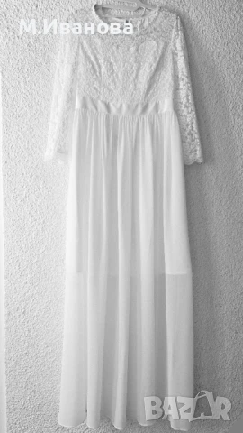 Булчинска рокля  размер S/М - НОВА, снимка 2 - Рокли - 50923586