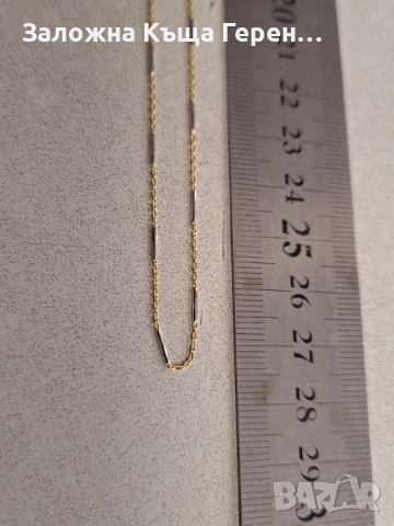 Златен синджир 2,68гр., снимка 3 - Колиета, медальони, синджири - 51593645