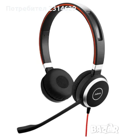 Jabra Evolve 40 - Професионални офис слушалки с микрофон, снимка 4 - Слушалки и портативни колонки - 49230819