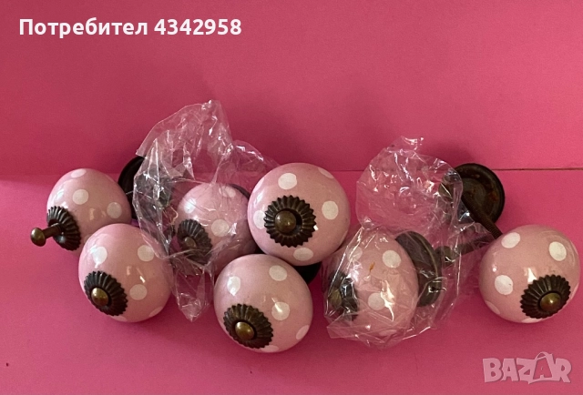  Керамични дръжки за мебели. Различни видове., снимка 3 - Декорация за дома - 52934692