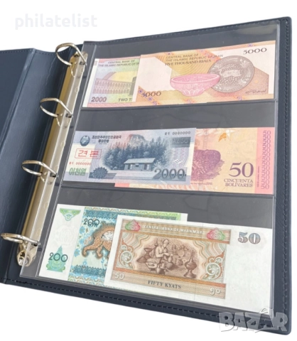 Листа от серията LUX A4 за банкноти , пощенски картички и FDC пликове – GRANDE стандарт , снимка 11 - Нумизматика и бонистика - 52405431