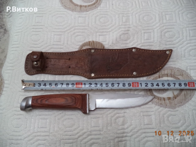 Ловен нож с кания, снимка 3 - Ножове - 52724222