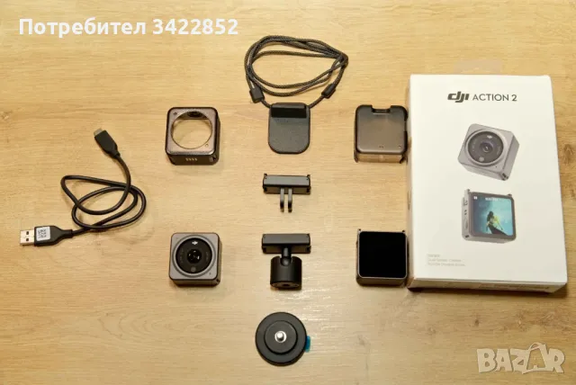 DJI Osmo Action 2 Dual screen, Батерия, Макро обектив, Трипод, Куфарче, снимка 3 - Камери - 49421394