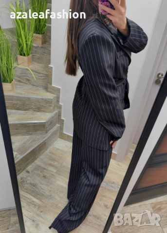 Костюм райе черен, снимка 3 - Костюми - 52801187