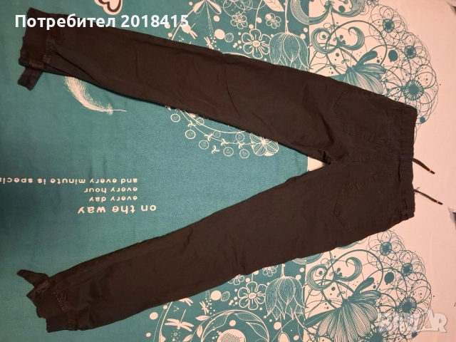 Черен, спортен панталон за момиче, 14 години, снимка 2 - Детски панталони и дънки - 51859982