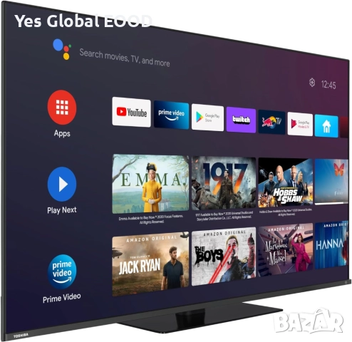Toshiba 50" QLED 4K Android TV с Dolby Vision и Onkyo звук, снимка 5 - Телевизори - 52423018