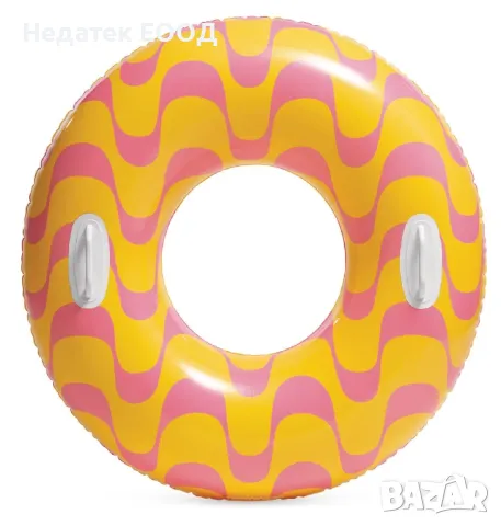 Детски пояс за плуване, Жълт, Ø91см.