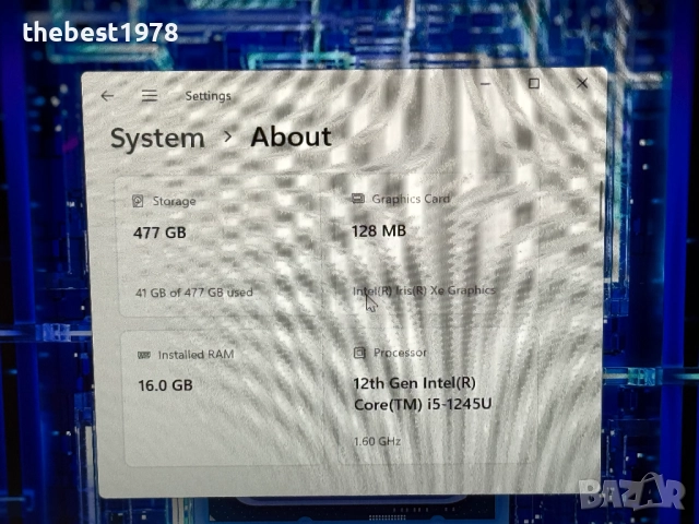 13.3 Dell Latitude 5330`Core i5-1245U/16GB RAM/512GB SSD/Бат 6ч/400 Nits, снимка 8 - Лаптопи за работа - 51658797