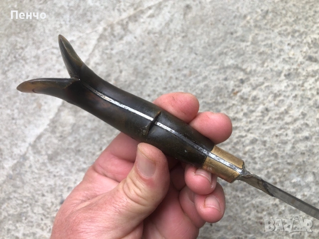 автентичен възрожденски нож /каракулак/, снимка 17 - Ножове - 50663772