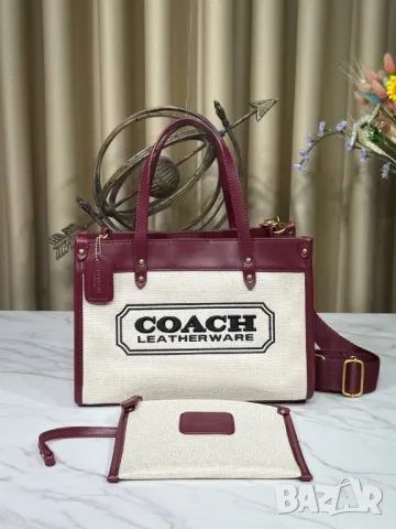чанти coach cargo tote canvаs 30х22см, снимка 9 - Чанти - 50416642