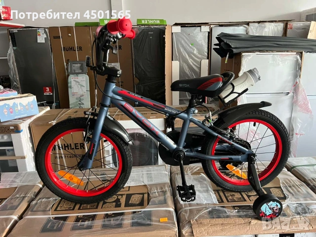 Детски велосипед 16 цола дискови спирачки., снимка 4 - Велосипеди - 53854384