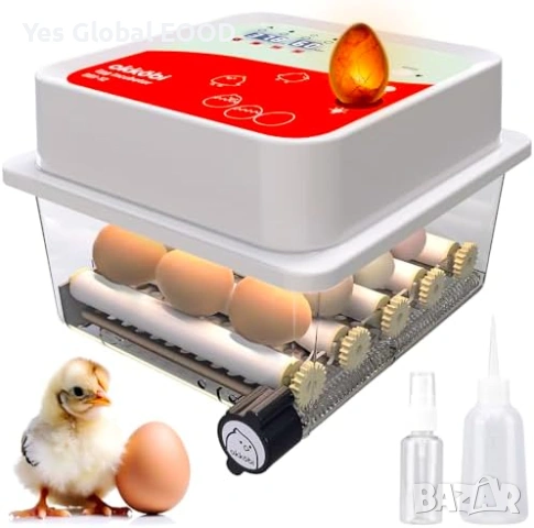 Okköbi OBI-12 автоматичен инкубатор NEW 2026 с дисплей  Описание:  Okköbi OBI-12 е напълно автоматич, снимка 3 - Други стоки за животни - 53096828