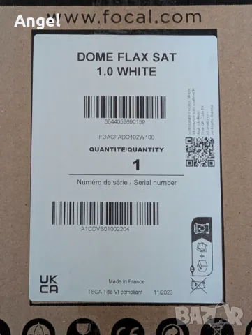 НОВИ Focal Dome Flax // 2бр, бели, снимка 4 - Тонколони - 50005759