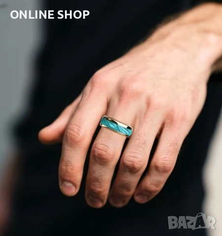 Елегантен Мъжки Пръстен за Сватба и Всеки Повод 18мм, снимка 6 - Пръстени - 53713232