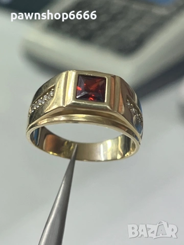 Златен пръстен 14 карата 6,13 грама , снимка 5 - Пръстени - 54087146