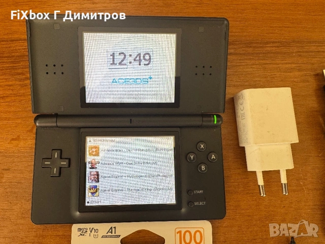 Nintendo DS lite с R4 + 64gb карта с много игри , снимка 2 - Nintendo конзоли - 54113392