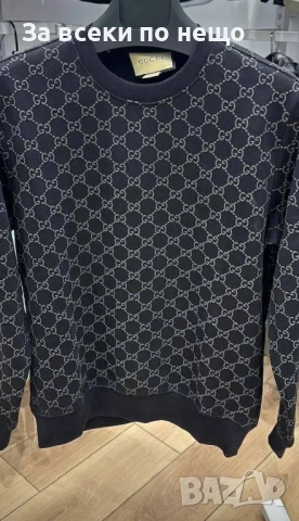 Gucci Мъжка Черна Блуза С Дълъг Ръкав Гучи Код Mens P.213