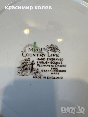 класически английски порцелан "Myott's Country Life"/45 части/, снимка 18 - Сервизи - 53839546